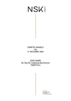 Comptes 2024 - UNSA-SNADN