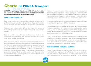 Charte de l'UNSA Transport