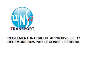 Règlement Intérieur de l'UNSA Transport